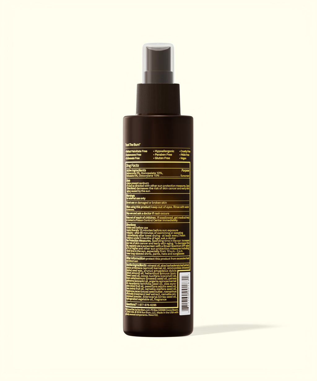 SPF 15 Sunscreen Tanning Oil